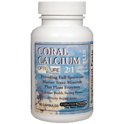 Coral Calcium Capsules 2:1 Calcium to Magnesium w/Trace Minerals and Plant Enzymes