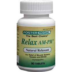 RELAX AM-PM Natural Relaxant Natural Relief For Muscle Spasm, Tension and Stress