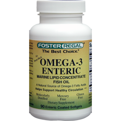OMEGA-3 ENTERIC Enteric Coated FISH OIL 1000 MG Softgels No Fishy (burp-back)