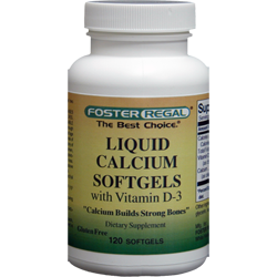 High Potency Liquid Calcium Softgels with  Vitamin D3